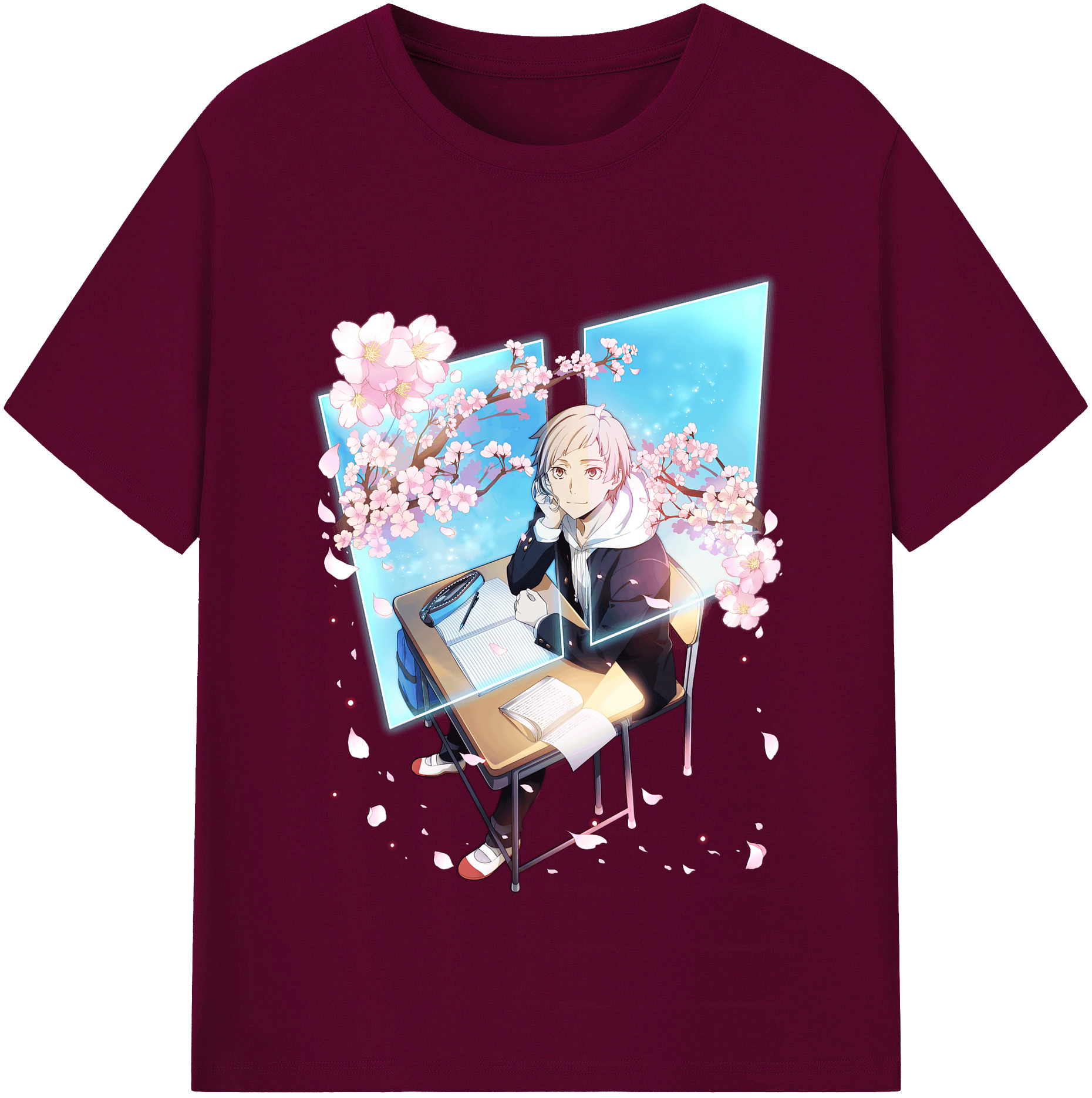 （画像用） 文豪ストレイドッグス Bungo Stray Dogs レディースカジュアルプリントTシャツ（綿100％）